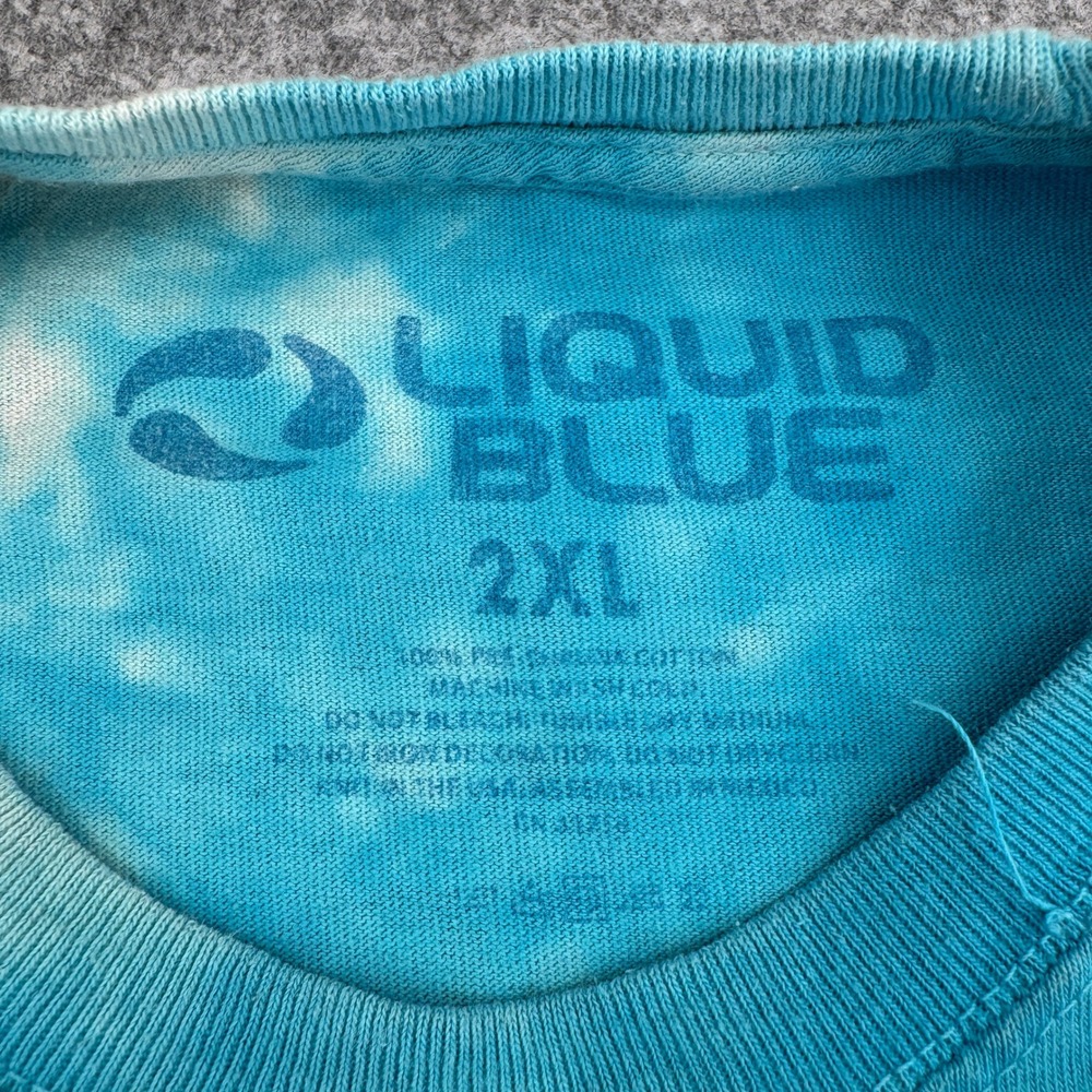 Liquid Blue T-Shirt Mens 2XL Dead & Company Summer Tour 22 Blue Tie Dye Graphic - Picture 7 of 9